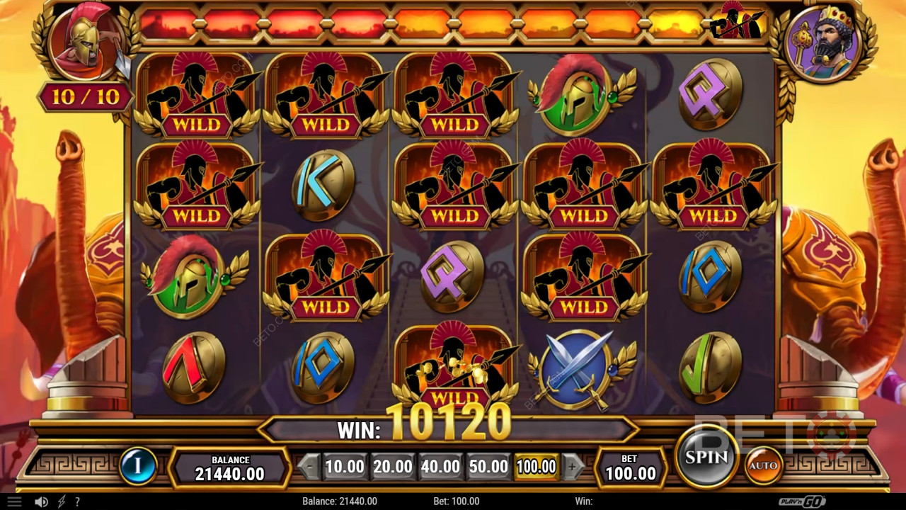 Neporazený Xerxes Recenzia od BETO Slots