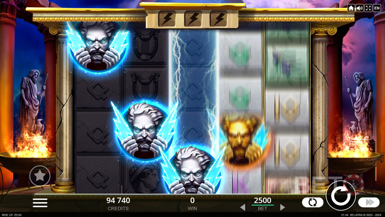 Rise of Zeus Recenzia od BETO Slots