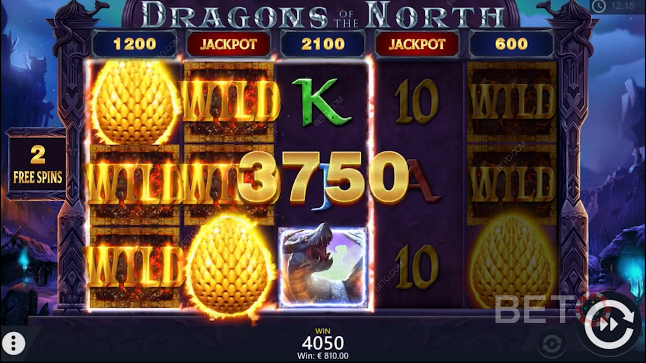 Veľká výhra vo video automate Dragons of the North