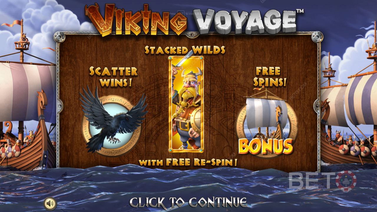 V automate Viking Voyage si môžete vychutnať niekoľko silných bonusových funkcií a roztočení zdarma