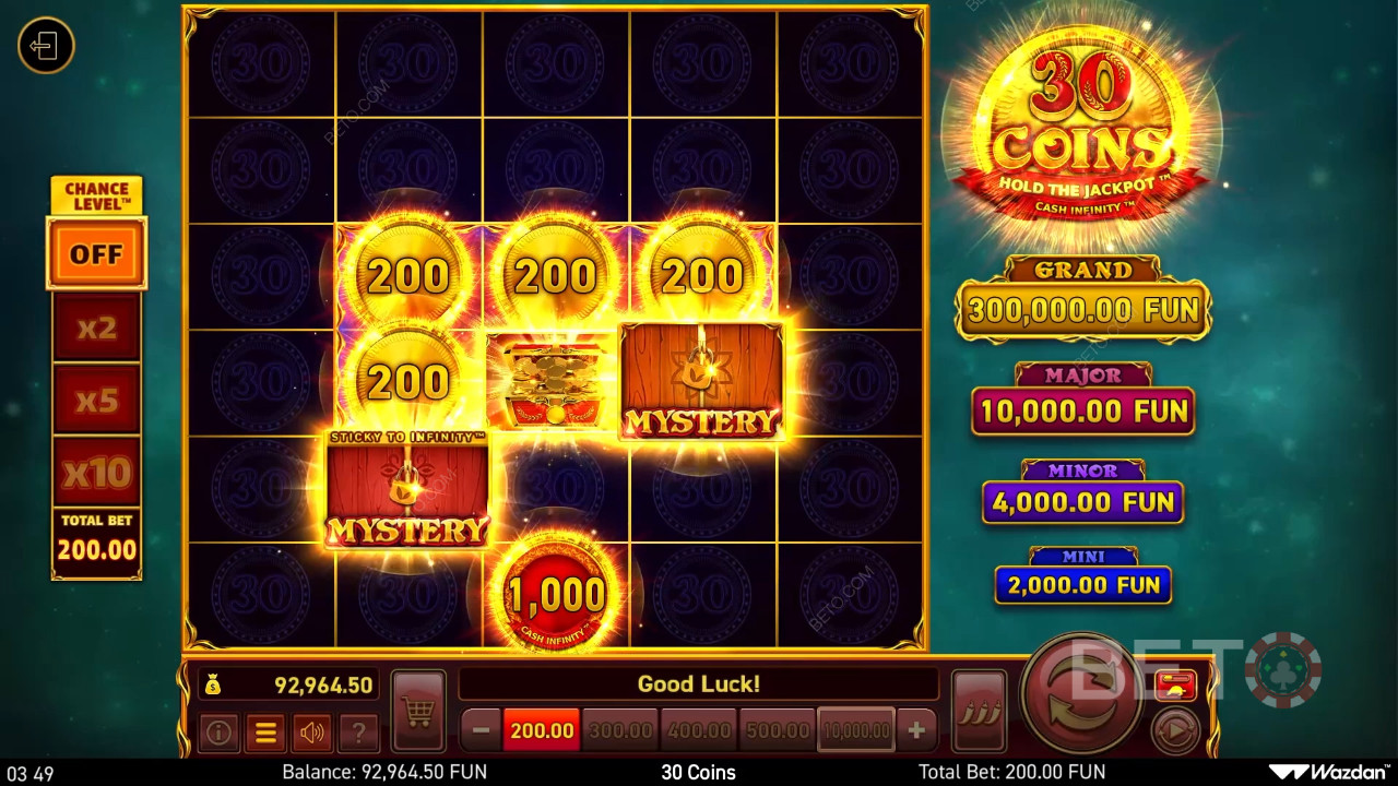 30 mincí Recenzia od BETO Slots
