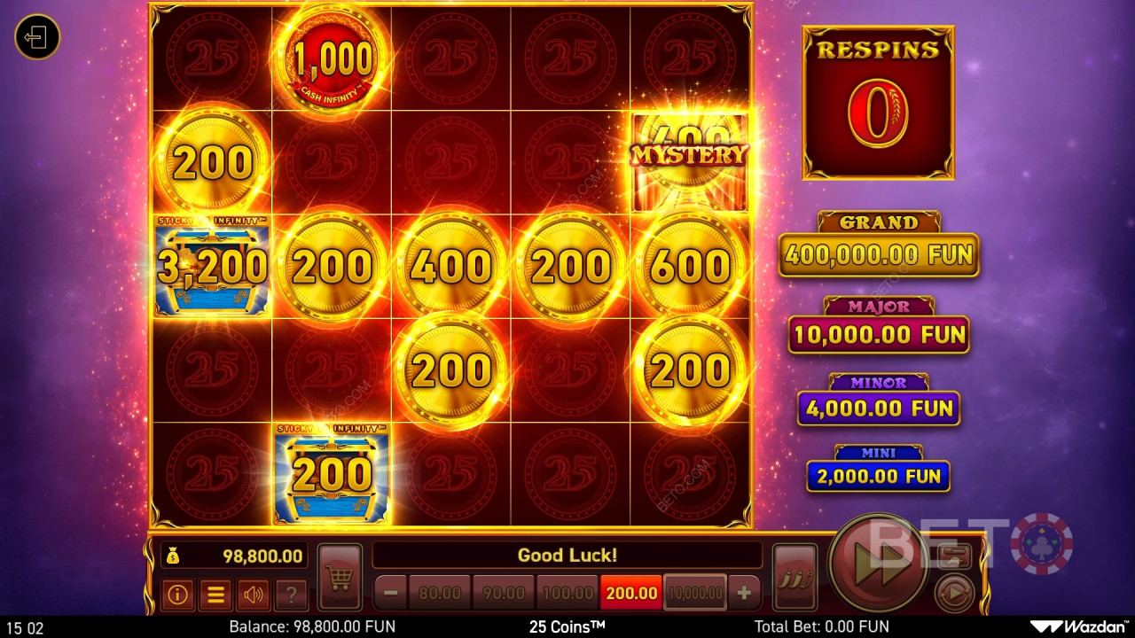 25 mincí Recenzia od BETO Slots