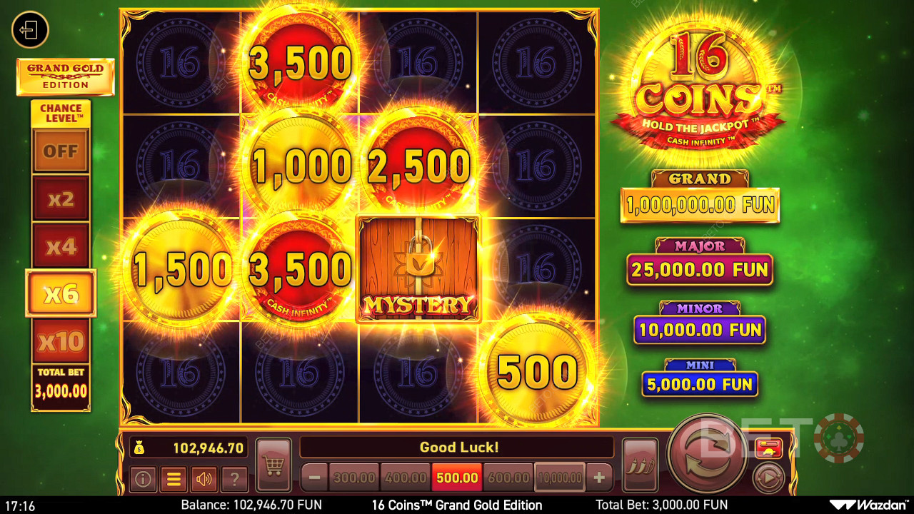 16 Coins Grand Gold Edition Hrať Zadarmo