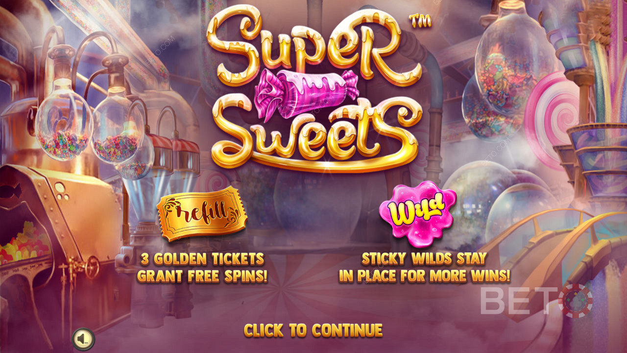 Úvodná obrazovka aplikácie Super Sweets