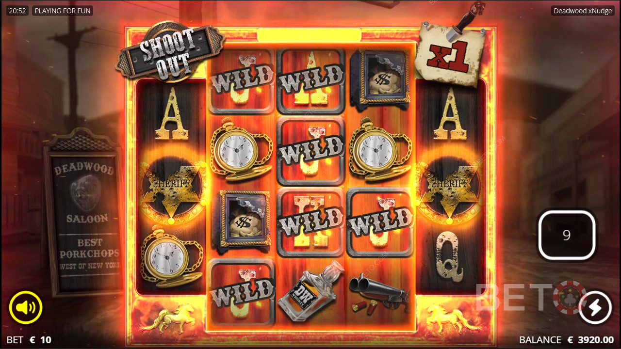 Deadwood Wilds, Free Spins s funkciou Shoot Out