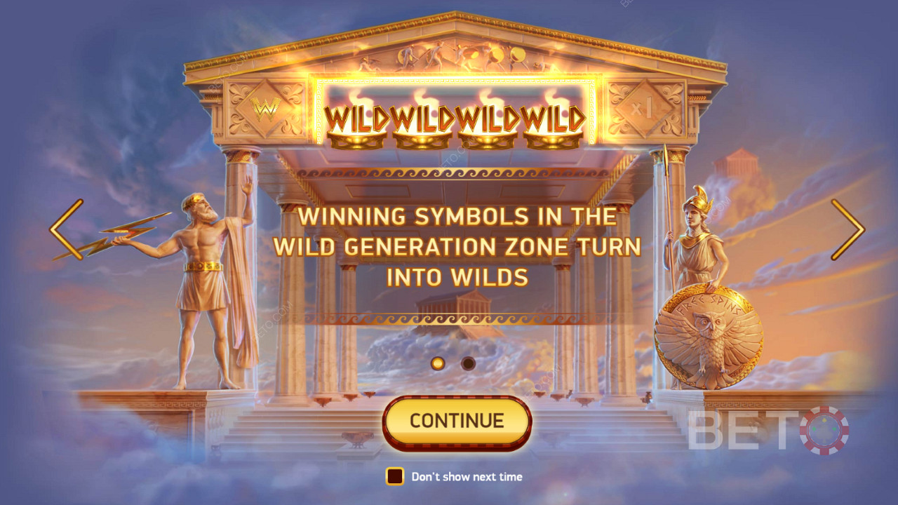 Všetky symboly, ktoré sa podieľajú na výhre v zóne Wild Generation, sa stanú symbolmi Wild.