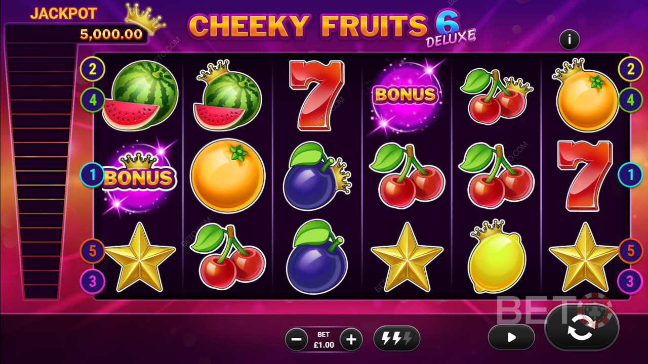 Cheeky Fruits 6 Deluxe Recenzia od BETO Slots