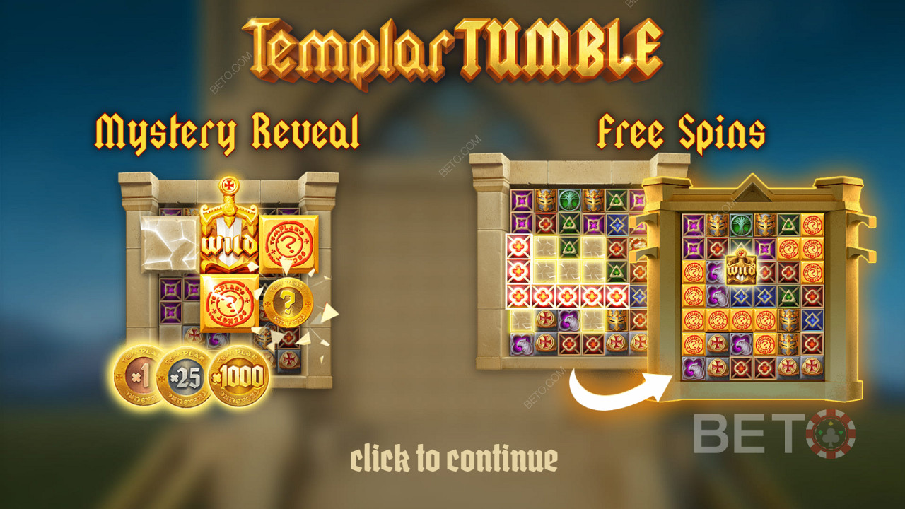 Úvodná obrazovka hry Templar Tumble