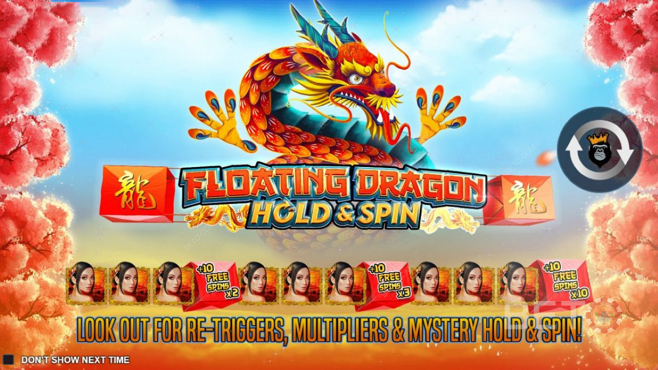 Úvodná obrazovka hry Floating Dragon
