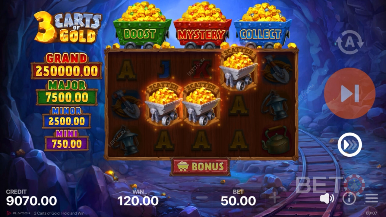 3 Carts of Gold: Hold and Win Hrať Zadarmo