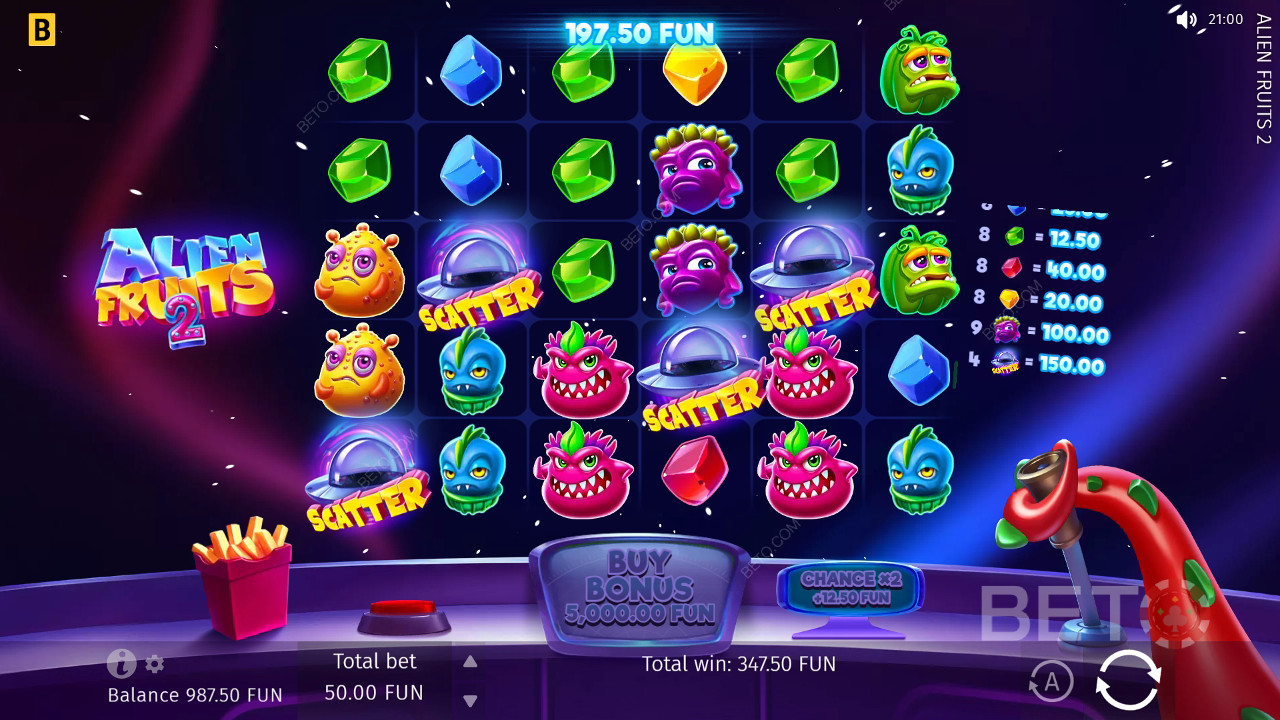 Alien Fruits 2 Recenzia od BETO Slots