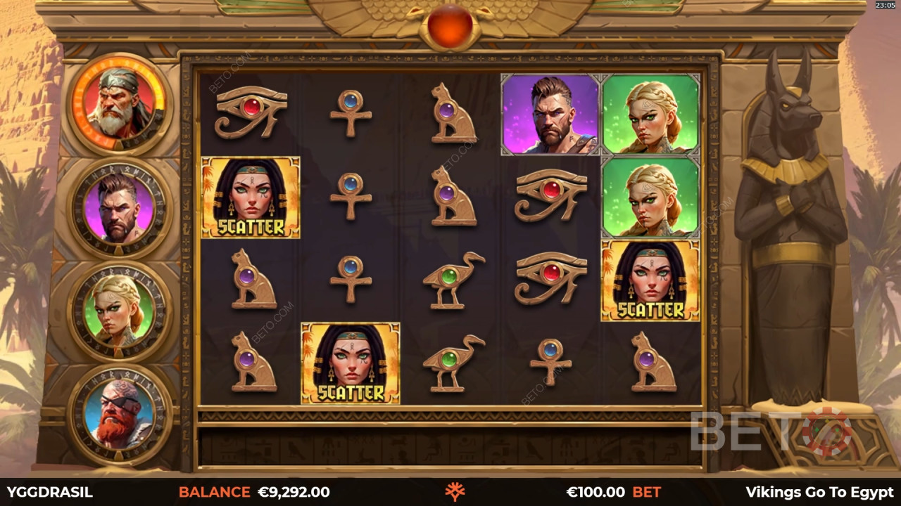 Vikingovia idú do Egypta Divoký boj Recenzia od BETO Slots