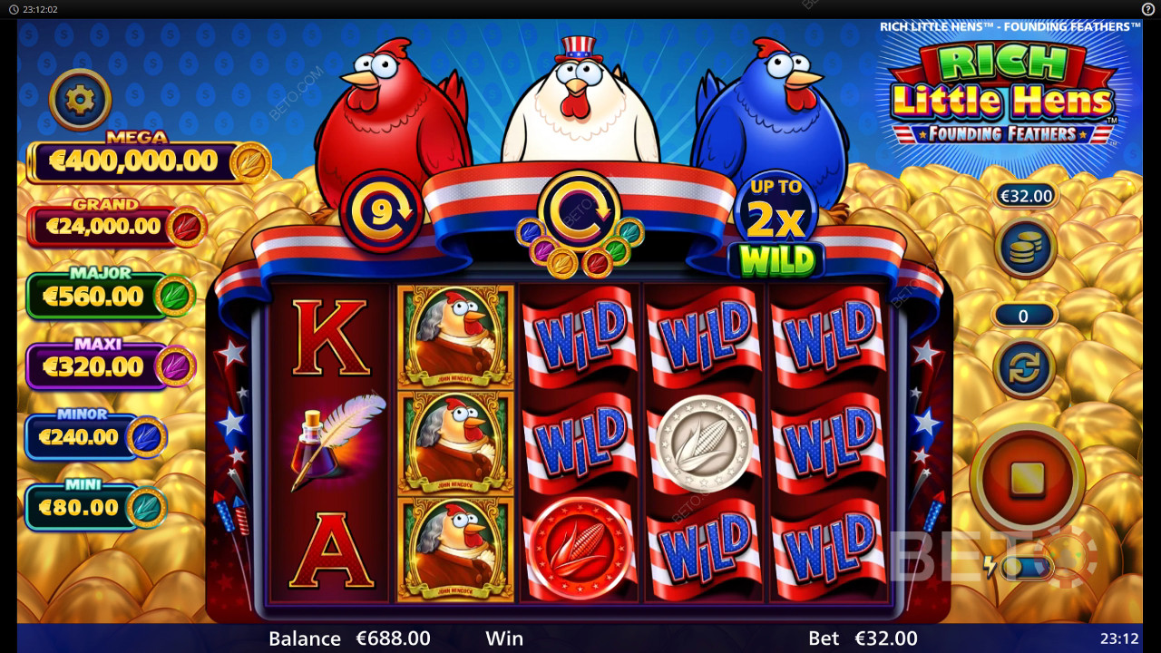 Rich Little Hens Founding Feathers Recenzia od BETO Slots