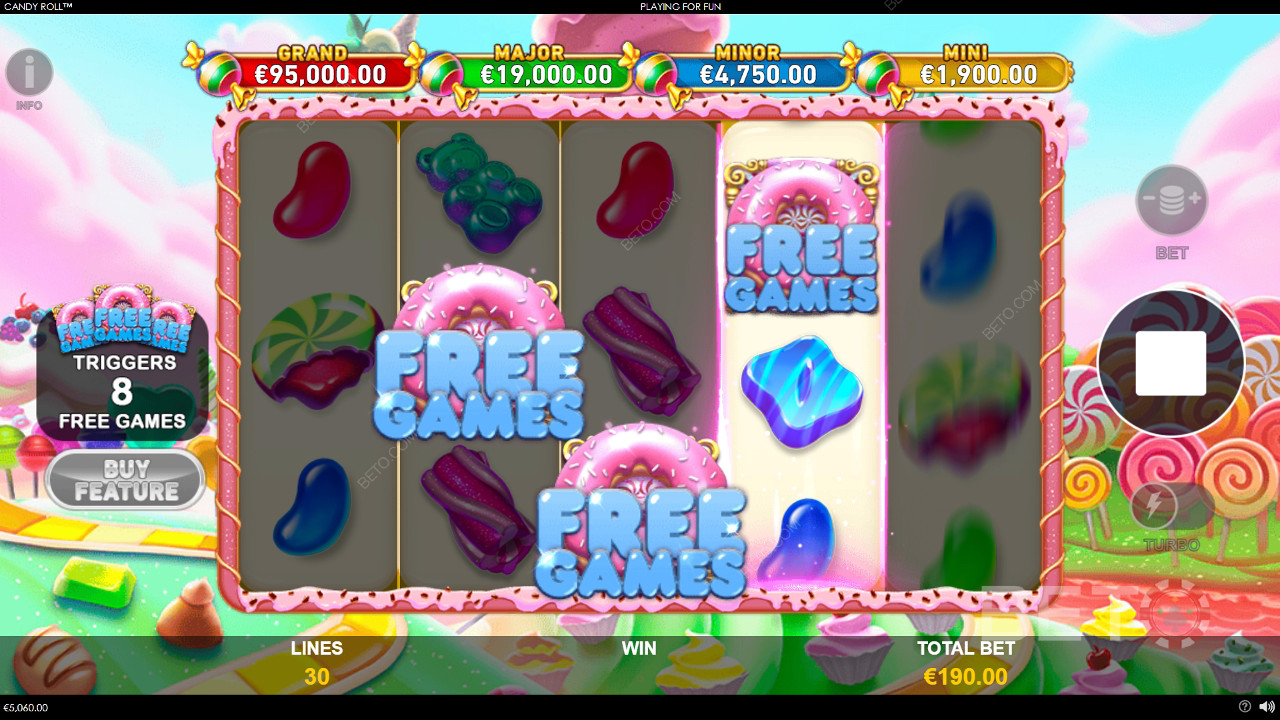 Candy Roll Recenzia od BETO Slots