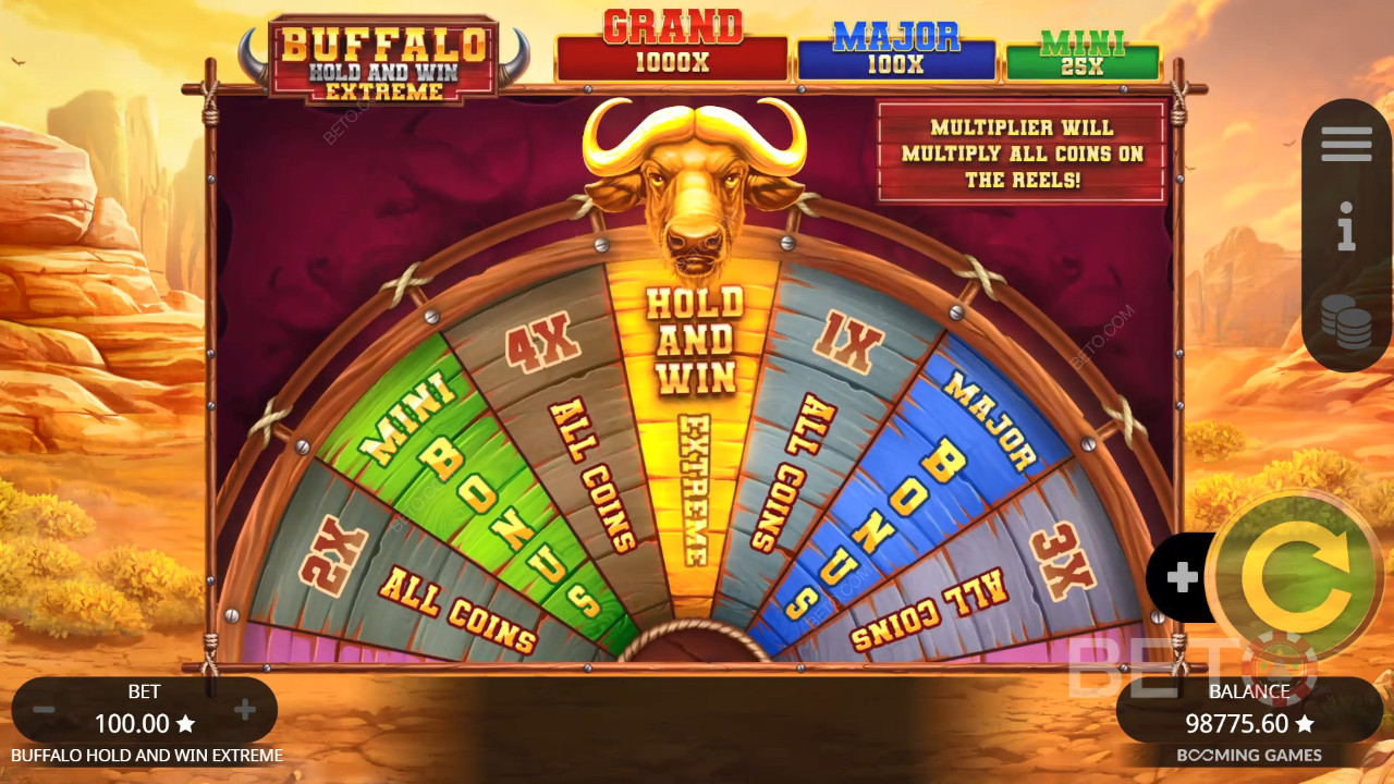 Buffalo Hold and Win Extreme Review by BETO Slots