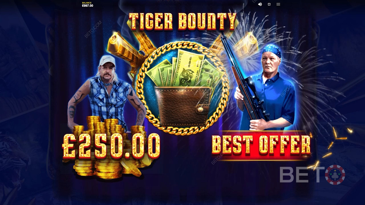 Tiger Bounty bonus v Joe Exotic