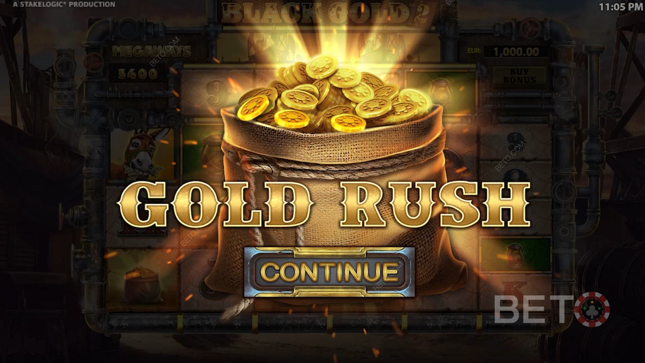 Po aktivácii bonusovej hry Gold Rush môžete využiť 7 rôznych modifikujúcich bonusov.
