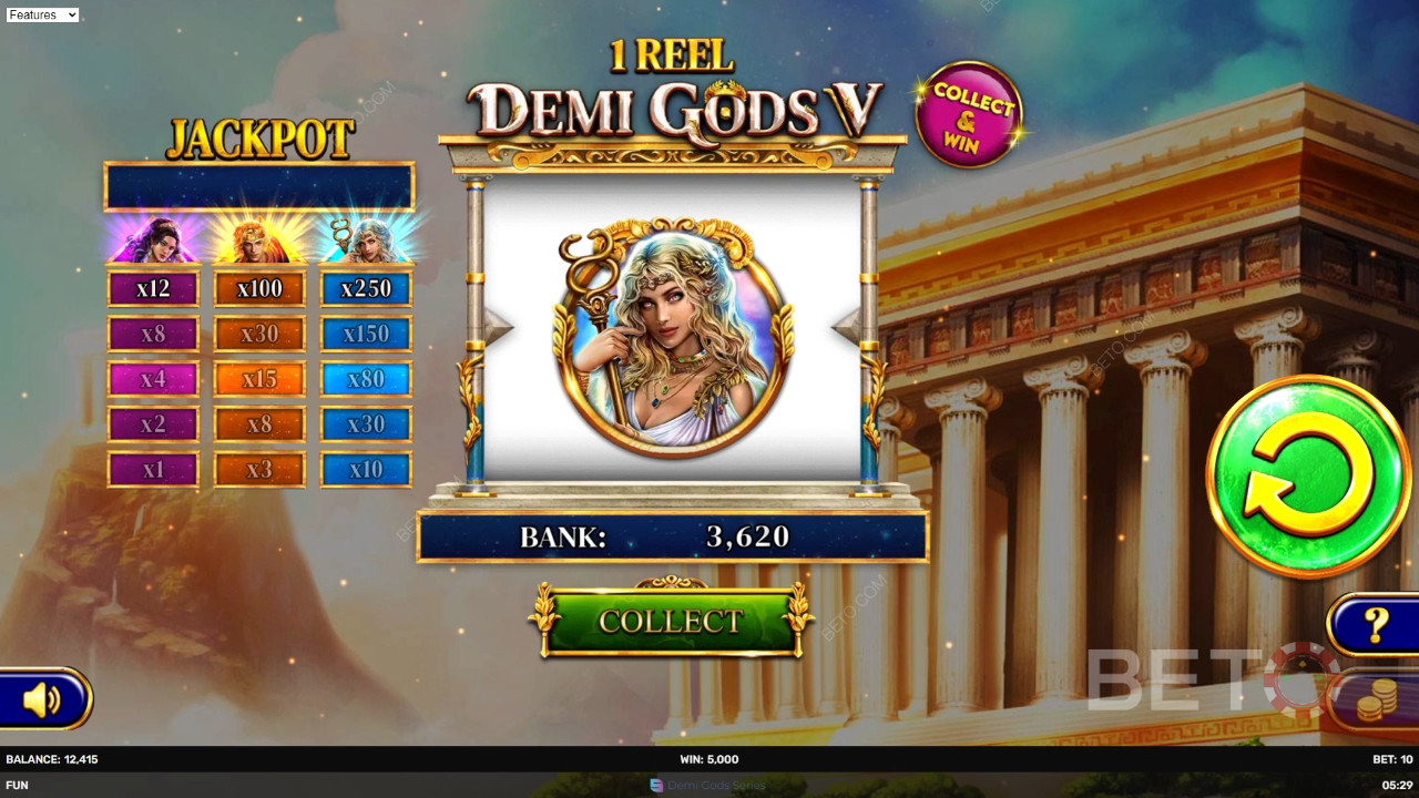 1 valec - Demi Gods V Recenzia od BETO Slots