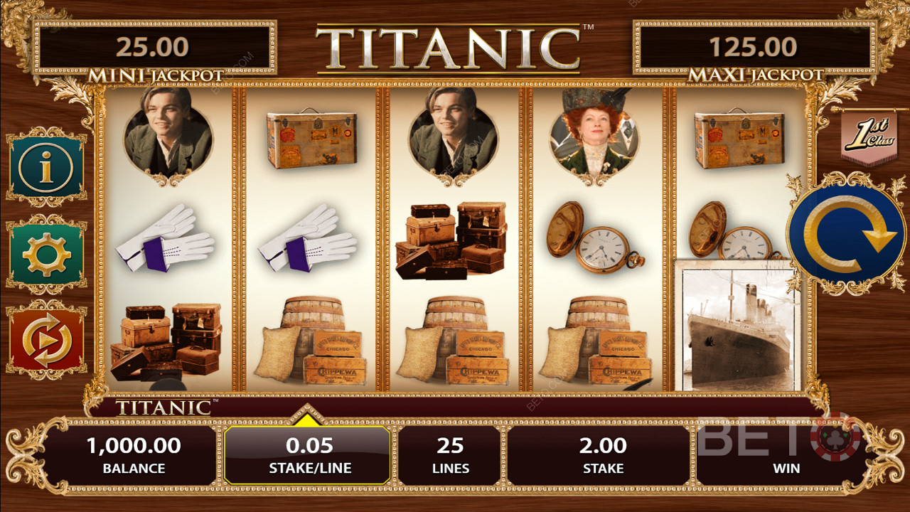 Užite si veľké dobrodružstvo v online automate Titanic v jednom z odporúčaných online kasín BETO