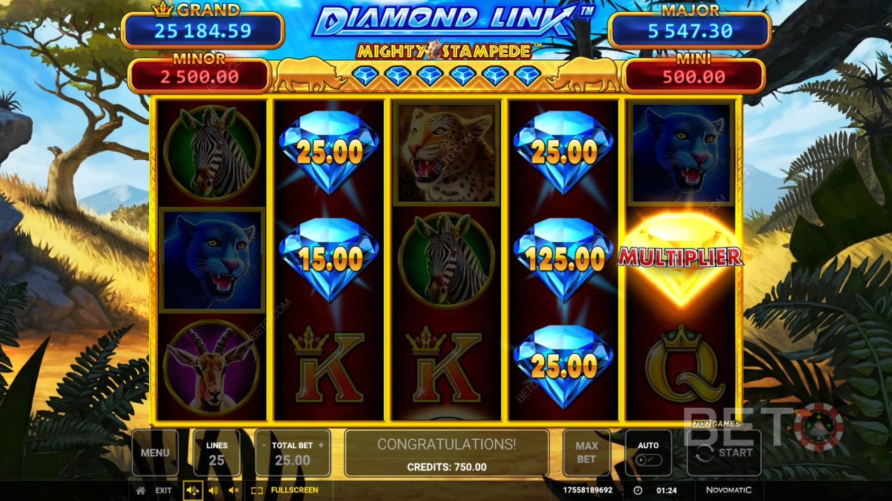 Diamantové prepojenie: Mighty Stampede Review by BETO Slots