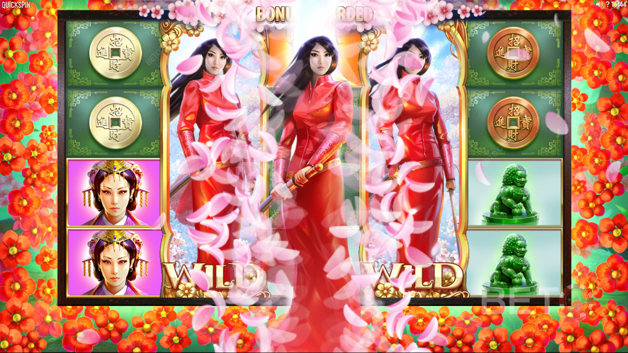 Quickspin so Sakura Fortune - Pridajte sa k tejto krásnej japonskej princeznej v jej snahe bojovať proti zlým cisárom