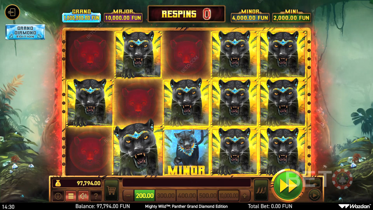 Mighty Wild: Panther Grand Diamond Edition Review by BETO Slots