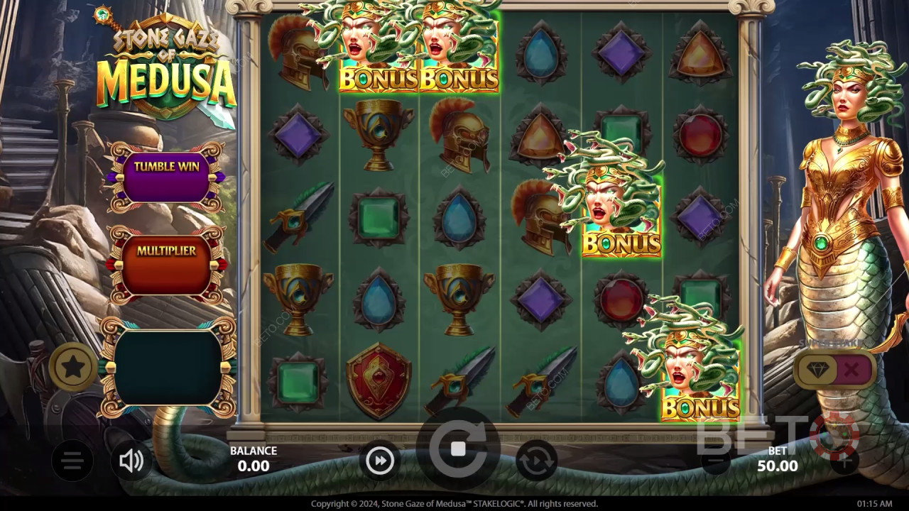 Kamenný pohľad Medúzy Recenzia od BETO Slots