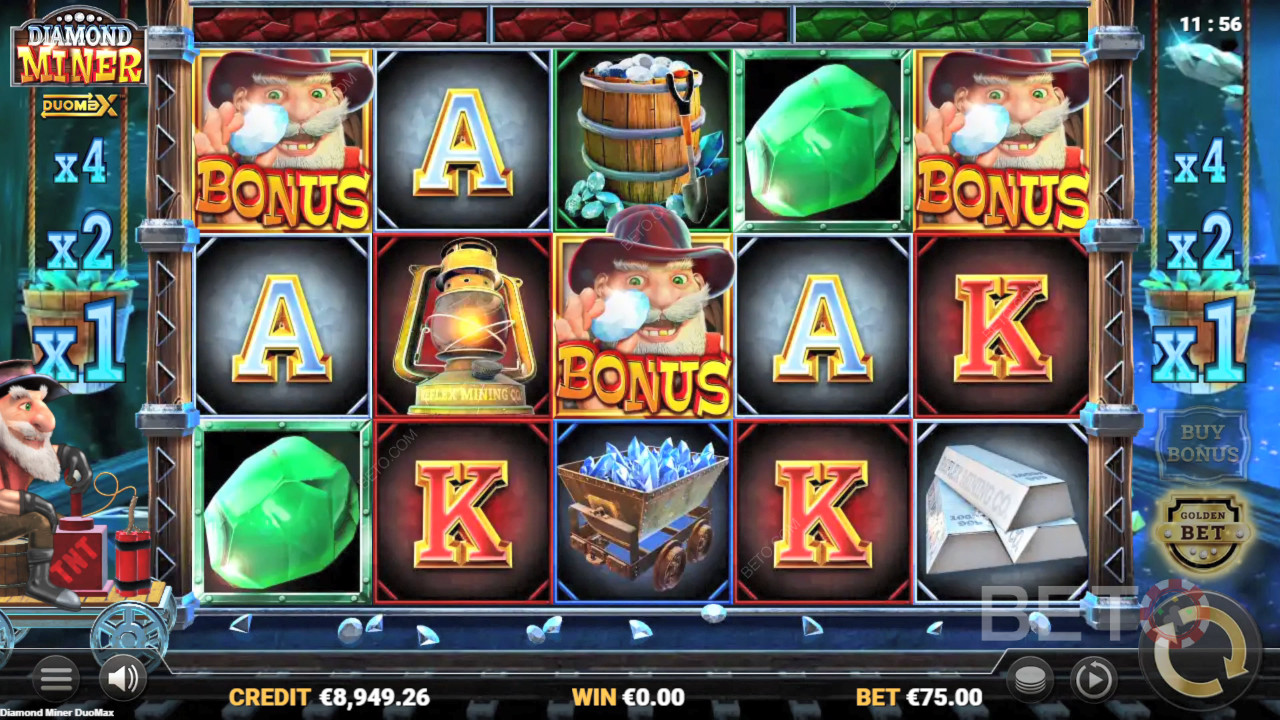 Diamond Miner DuoMax Recenzia od BETO Slots