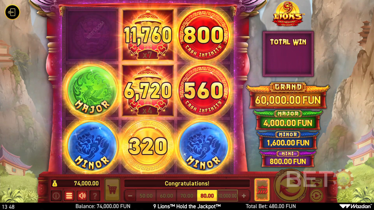 9 Lions Hold the Jackpot Recenzia od BETO Slots