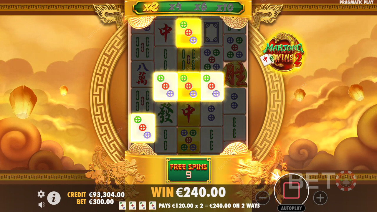 Vysvetlenie bonusových funkcií v hre Mahjong vyhráva 2 od Pragmatic Play