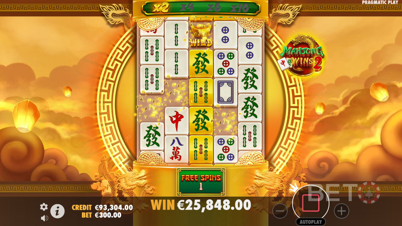 Vyhrajte 100 000x Vašu stávku vo video automate Mahjong Wins 2!