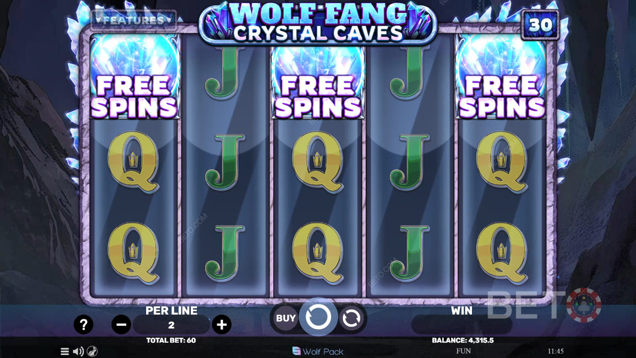 Wolf Fang - Crystal Caves Recenzia od BETO Slots