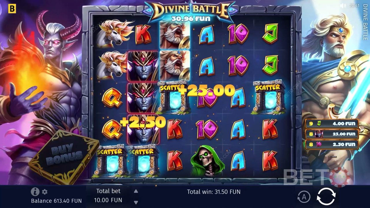 Divine Battle Recenzia od BETO Slots