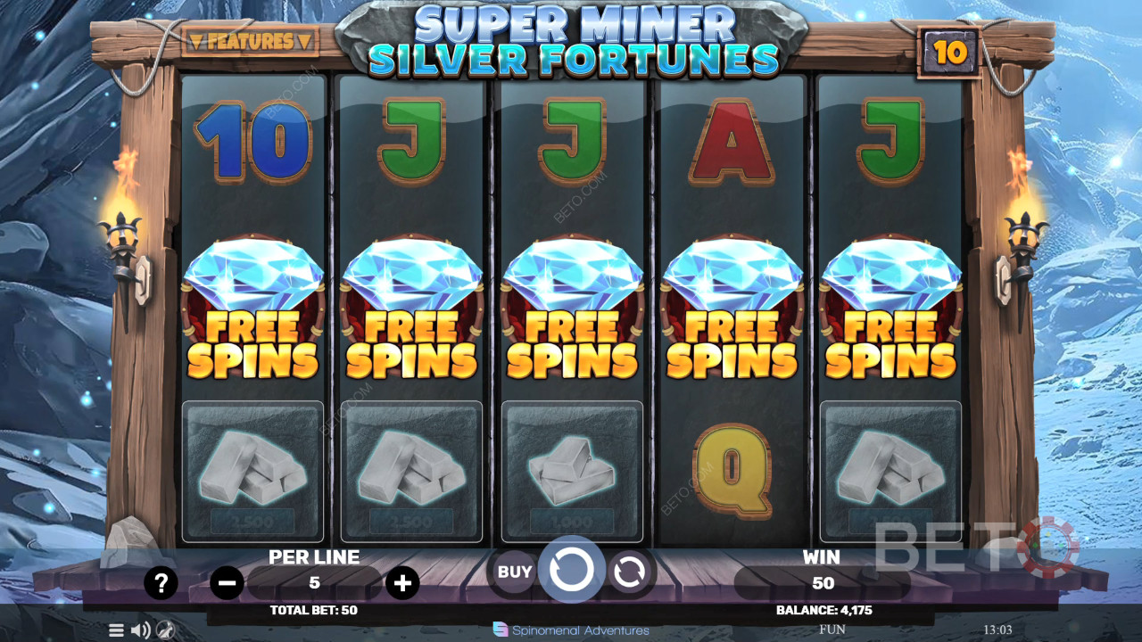 Super Miner Silver Fortunes Recenzia od BETO Slots