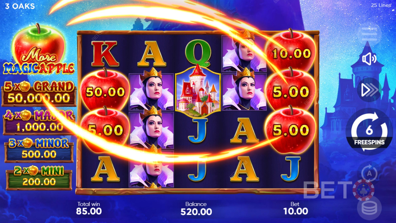 Viac recenzií Magic Apple od BETO Slots