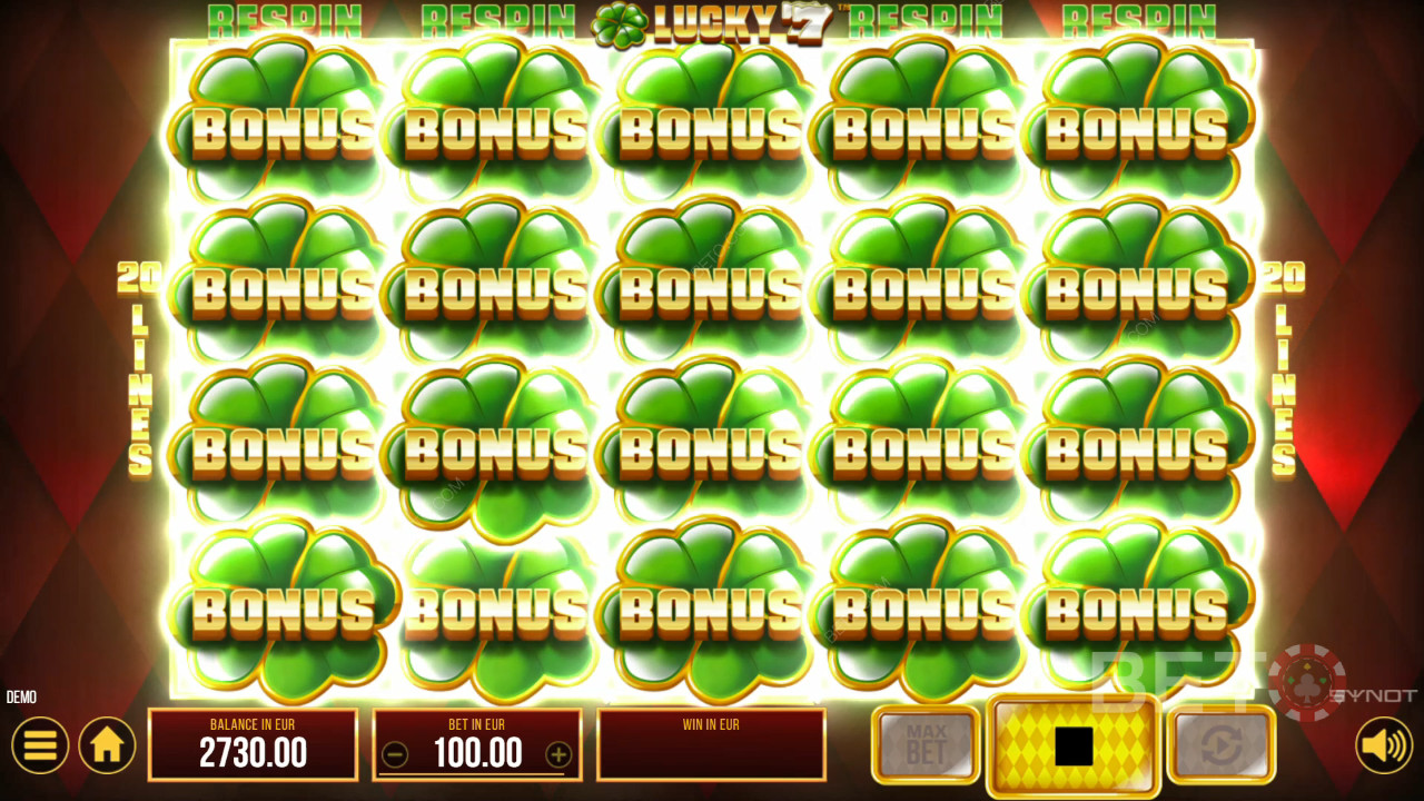 Vysvetlenie bonusových funkcií v hre Lucky 77 by SYNOT Games