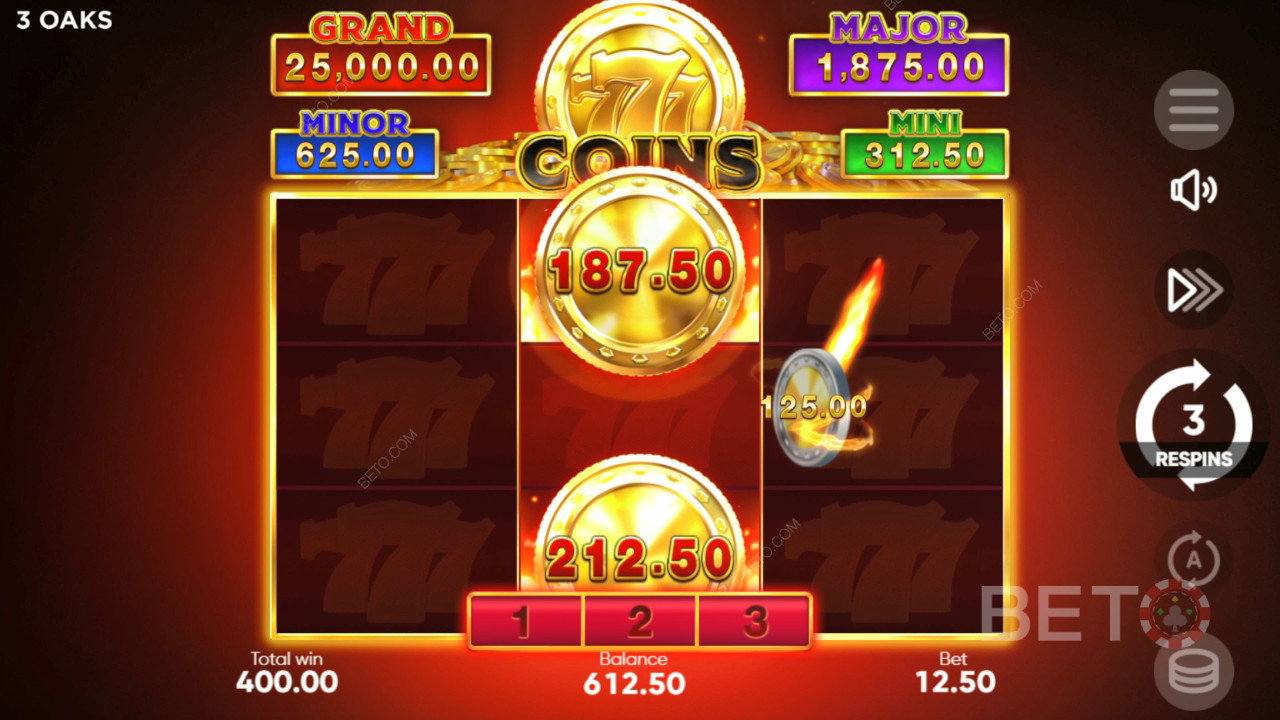 Ako hrať 777 Coins od 3 Oaks Gaming