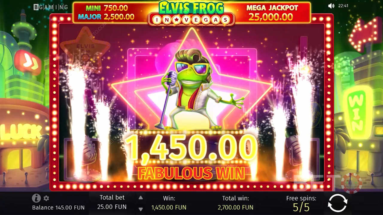 Staňte sa ďalšou veľkou superhviezdou Las Vegas v novom kasínovom automate Elvis Frog
