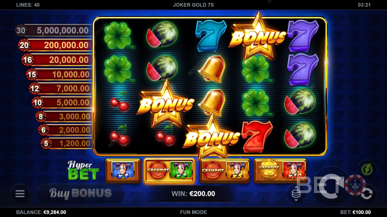 Joker Gold 7s Recenzia od BETO Slots