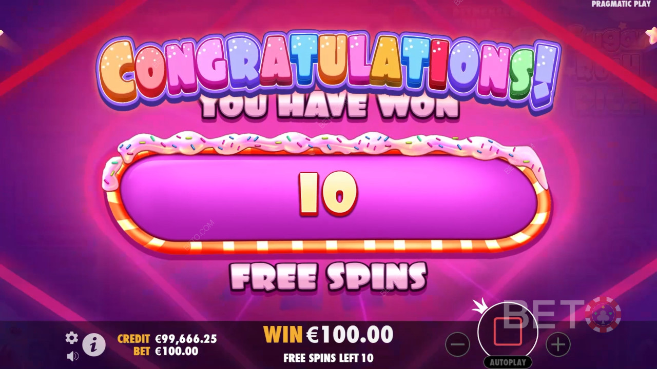 Vysvetlenie bonusových funkcií v hre Sugar Rush Dice od Pragmatic Play
