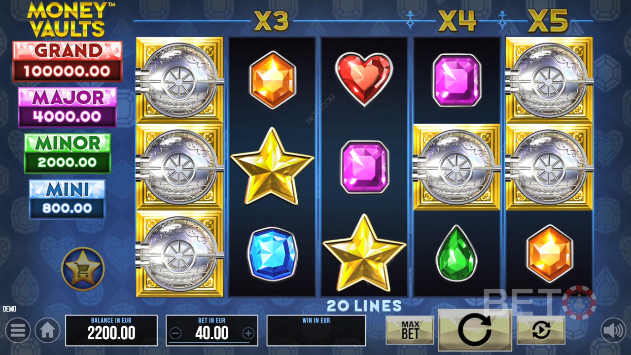 Money Vaults Recenzia od BETO Slots