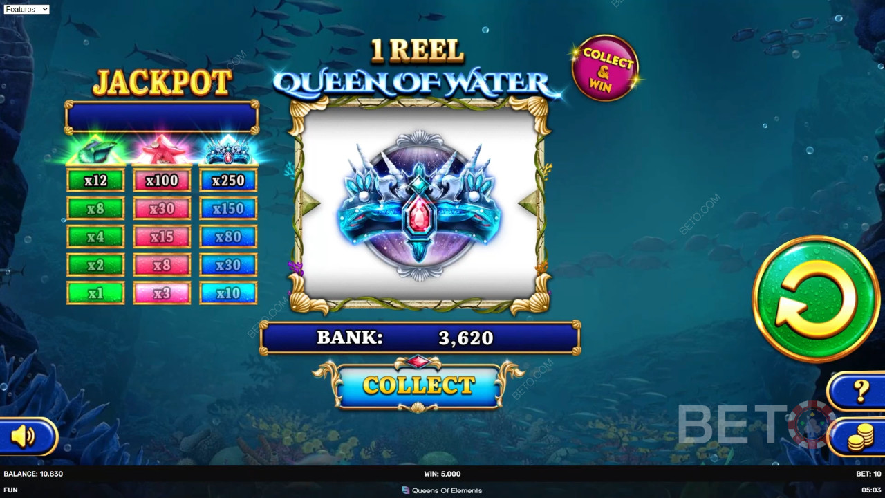 1 Reel Queen of Water Hrať Zadarmo