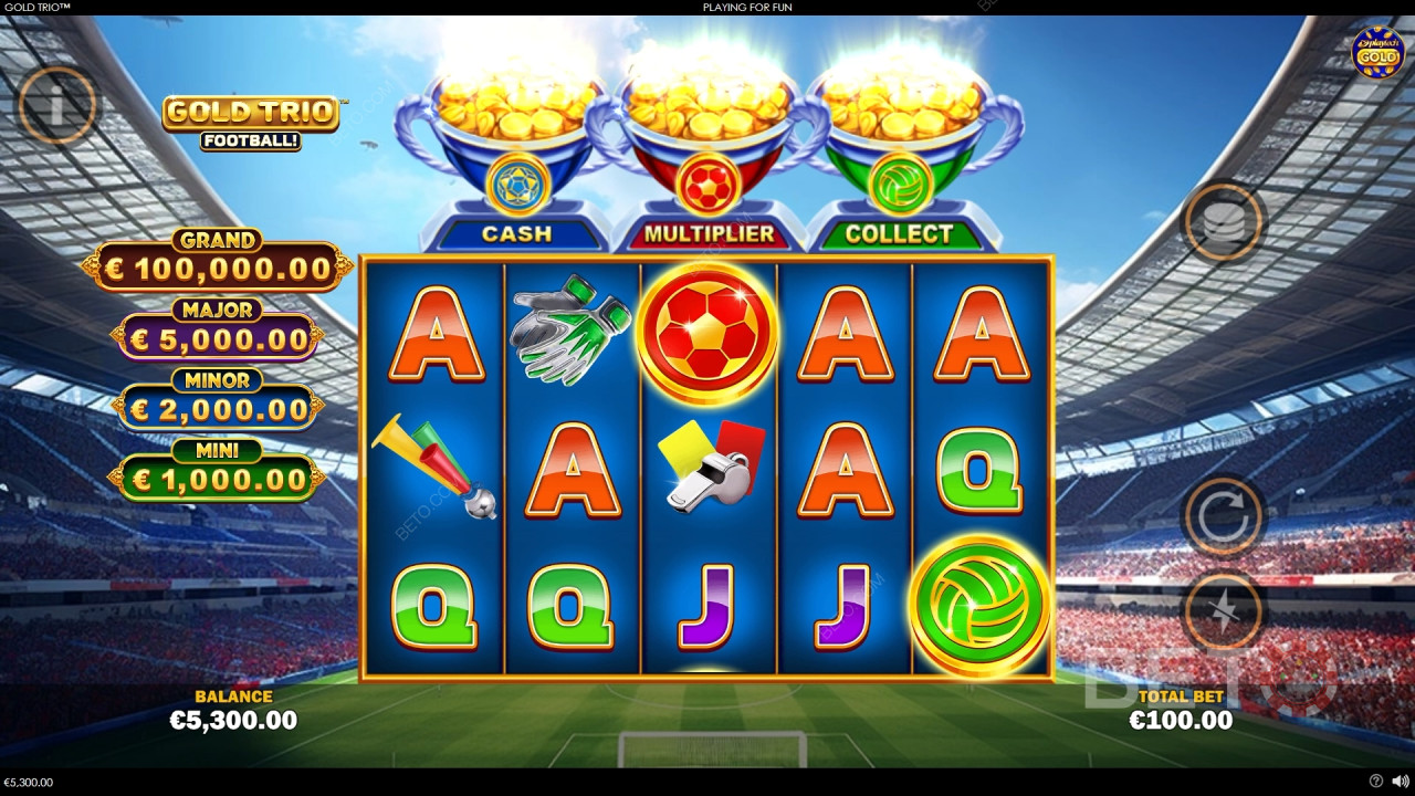 Gold Trio: Football! Hrať Zadarmo