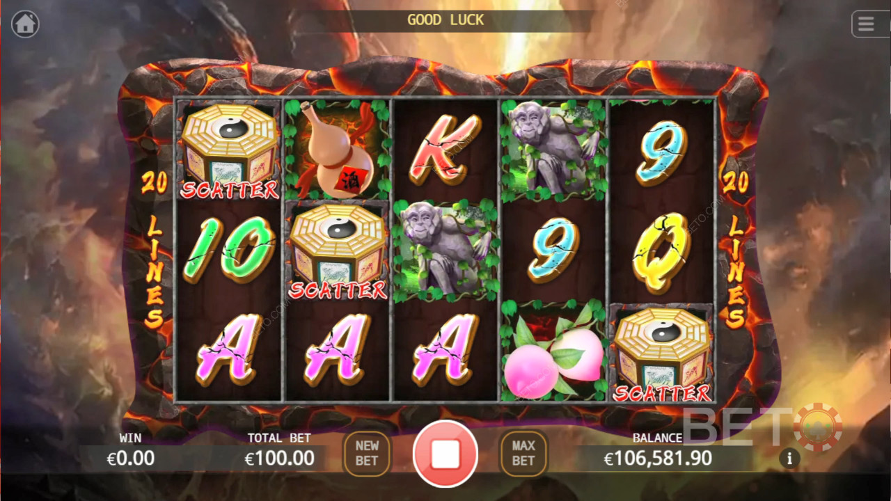 Monkey King Recenzia od BETO Slots
