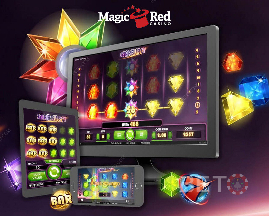 Začnite hrať zadarmo v mobilnom kasíne MagicRed.
