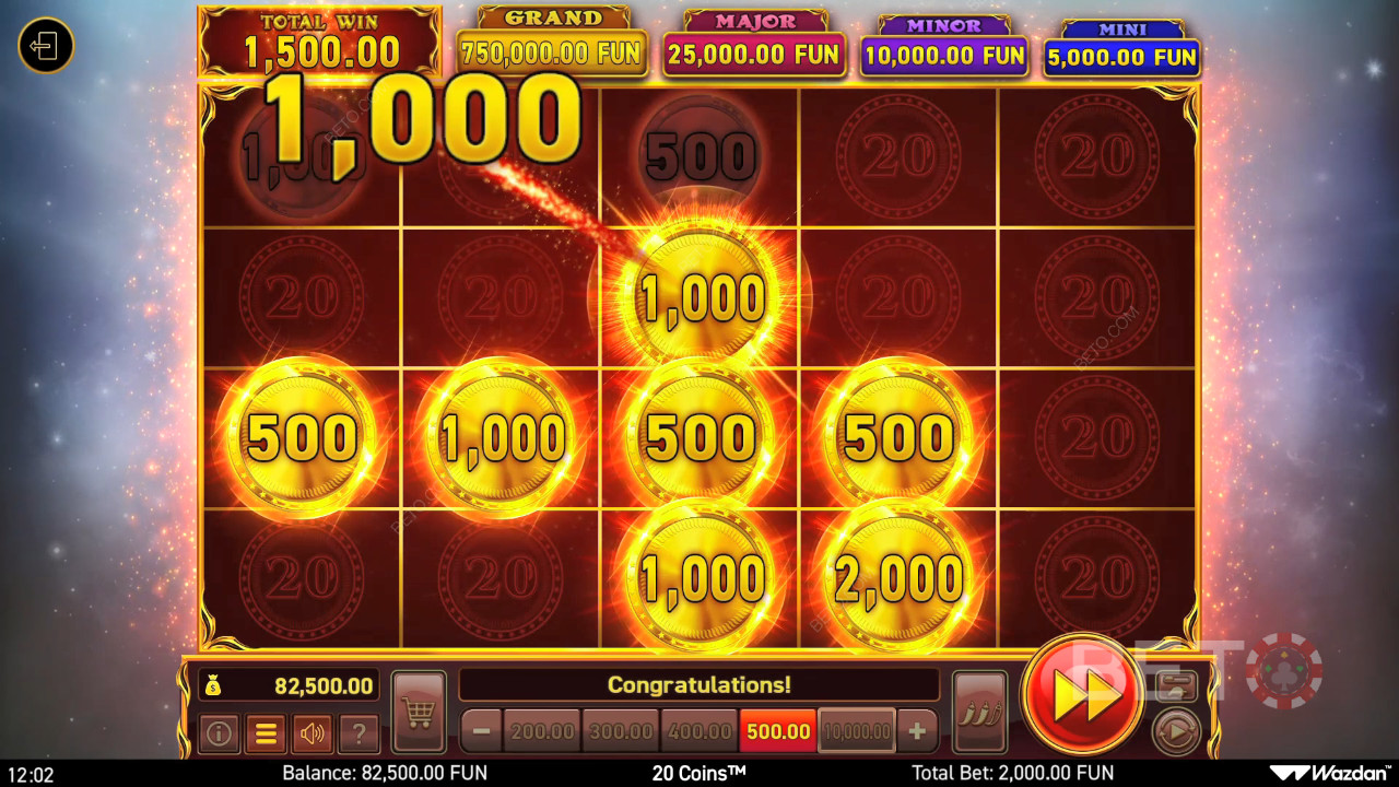 20 mincí Recenzia od BETO Slots