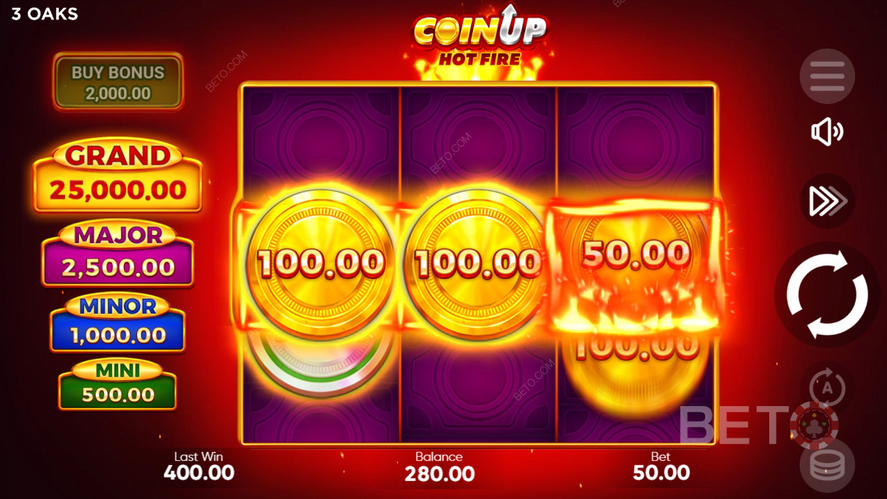 Coin Up: Hot Fire Hrať Zadarmo