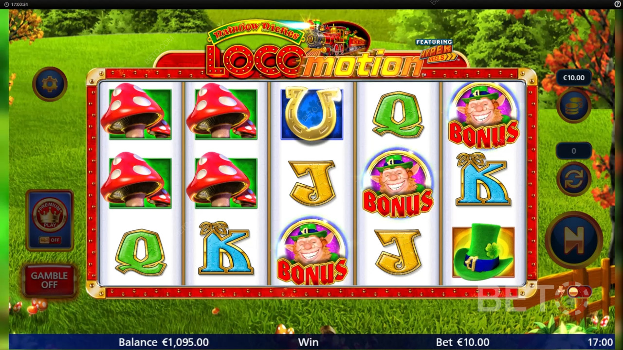 Rainbow Riches Locomotion Recenzia od BETO Slots