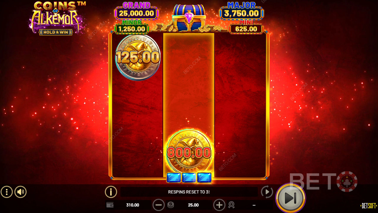 Vyhrajte 3 600-násobok svojej stávky v hre Coins of Alkemor - Hold & Win Slot!