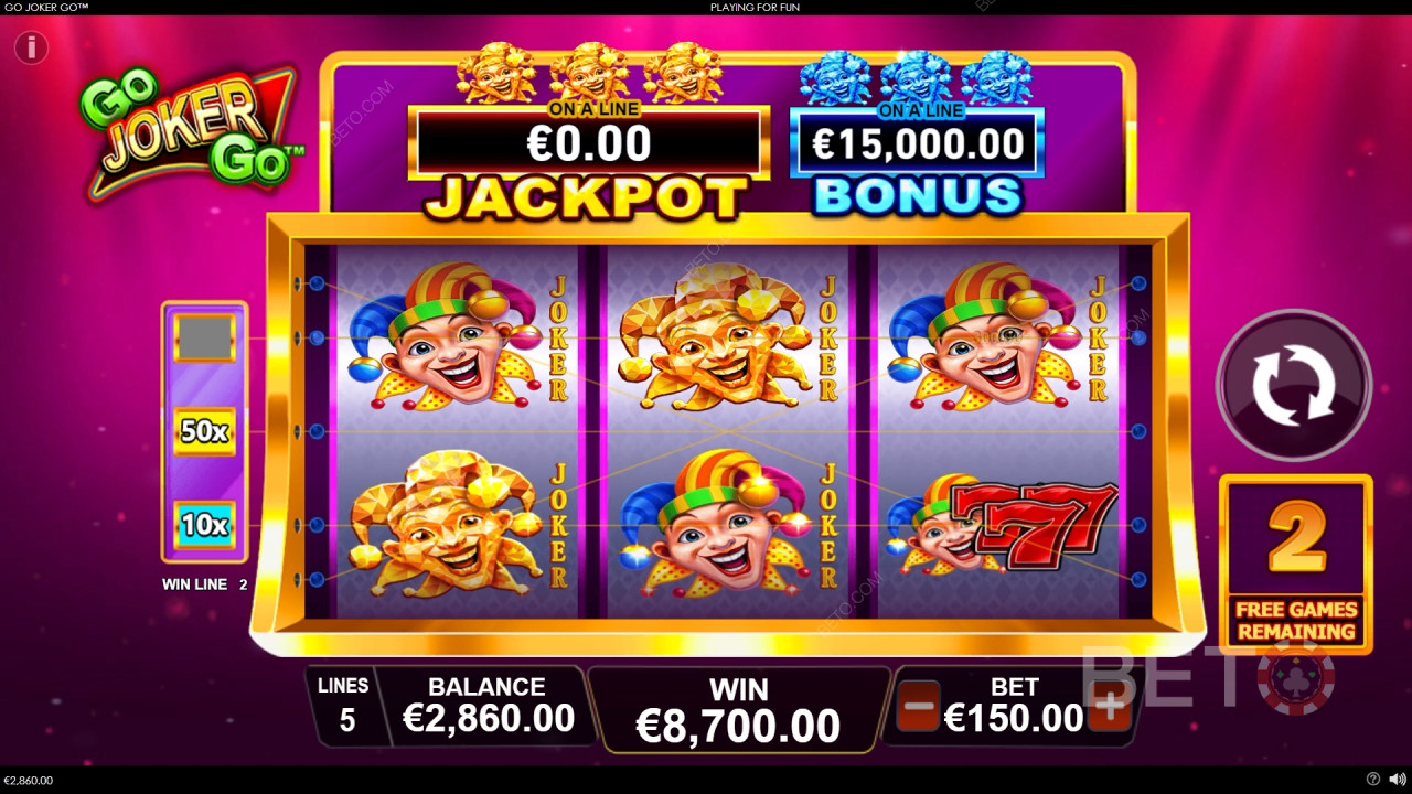 Vyhrajte 1 000-násobok svojej stávky v automate Go Joker Go!